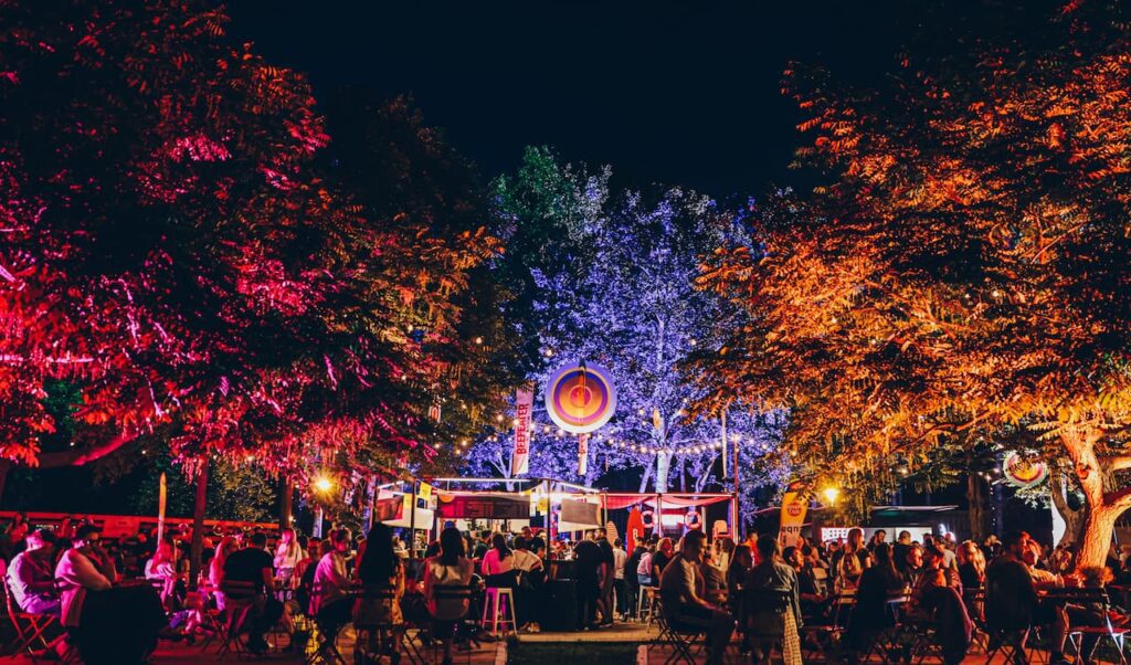 baš naš festival at the lake